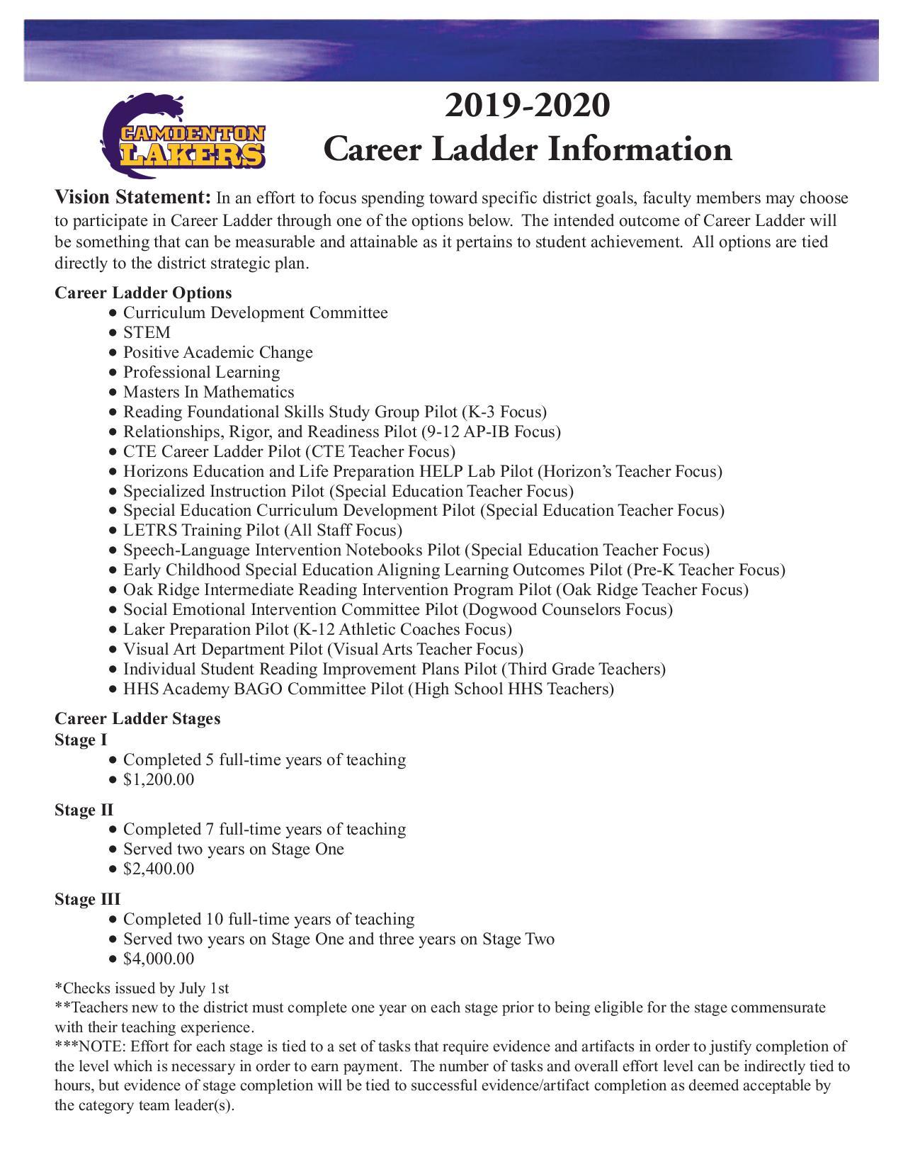 Career Ladder page 2